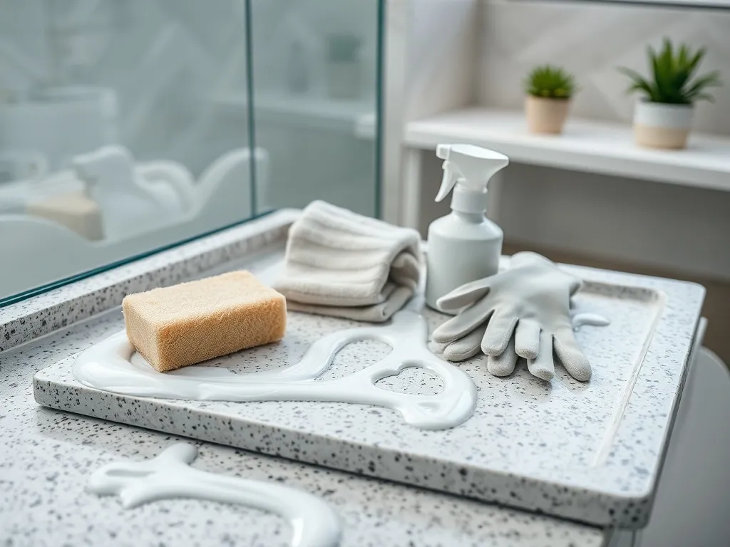 Czym czyścić brodzik z konglomeratu?